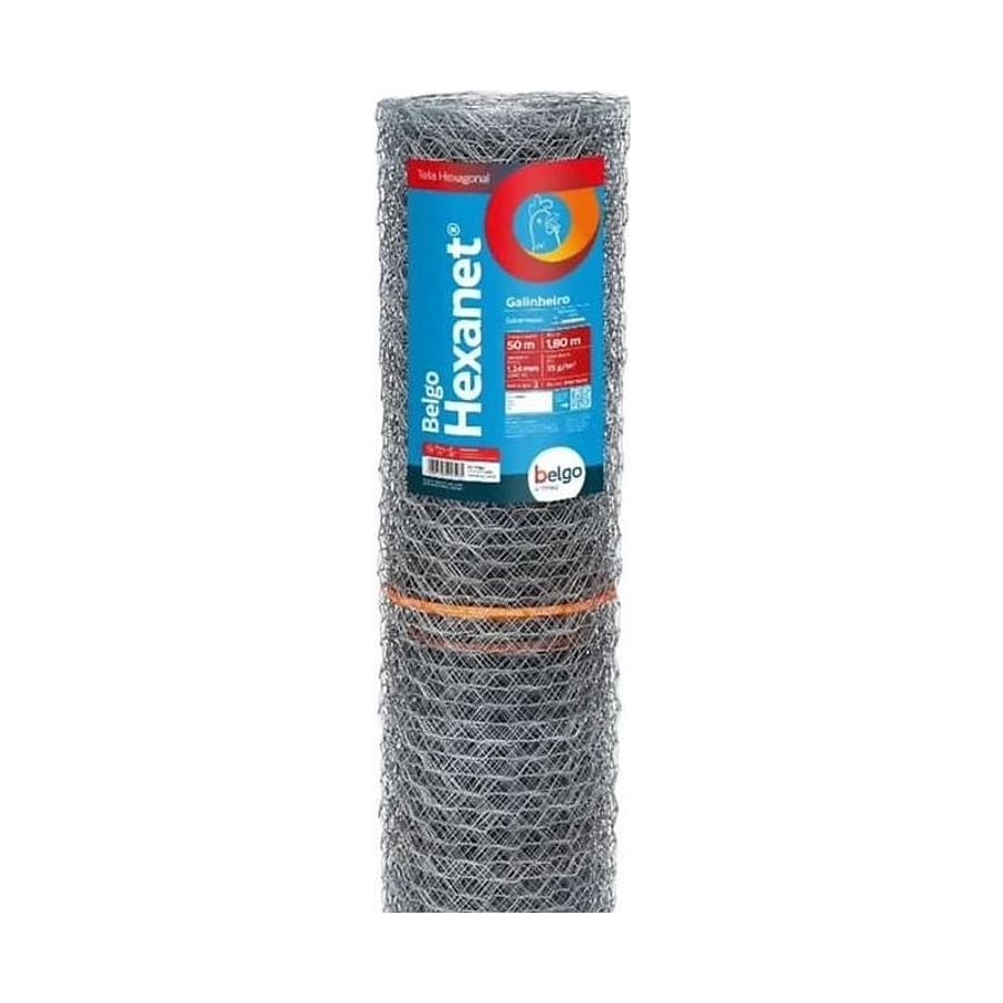 Tela Galinheiro Belgo Hexanet 2 x 18